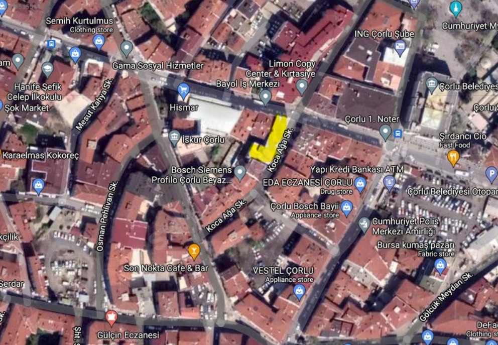 SAHİBİNDEN OFİS Çorlu Belediyesi Yanında Merkezi, Kullanıma Hazır, Kiralık Ofis
