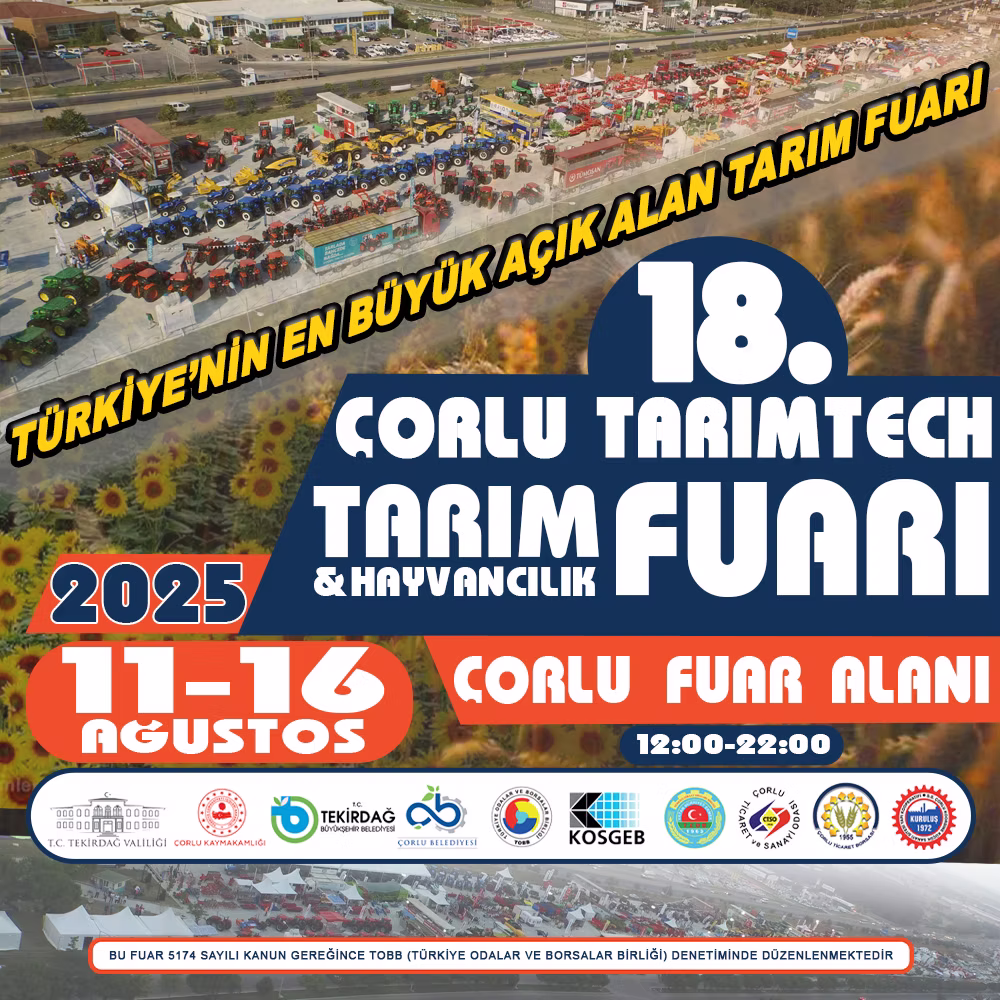 Çorlu TarımTech Tarım ve Hayvancılık Fuarı